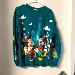 Disney Graphic Long Sleeve Tee with Mickey and Friends